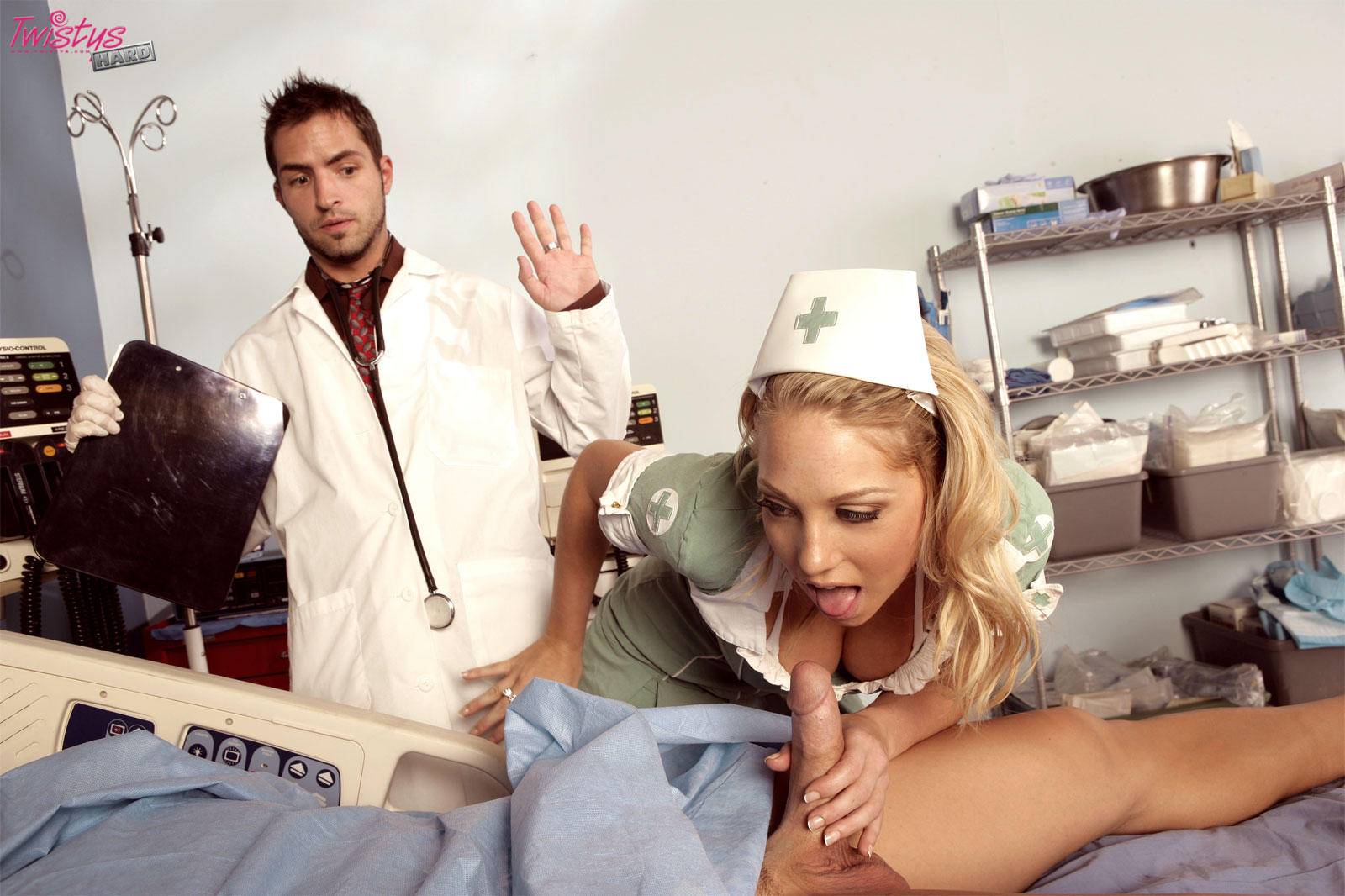 Sexy Nurse Gets Fucked By   The Doctor And A Patient 03