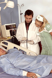Sexy Nurse Gets Fucked By   The Doctor And A Patient-01