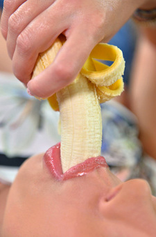 Ani Blackfox Toying With A Banana